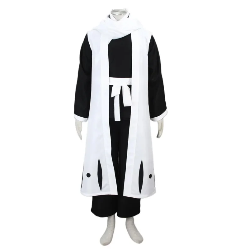 Anime Bleach 6.a División capitán Kuchiki Byakuya Cosplay disfraz uniforme tipo kimono traje ropa de Halloween para hombres XC123