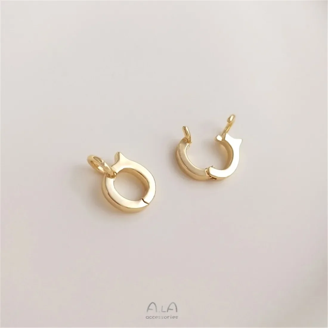 

Universal Buckle 14K Gold-plated Necklace Pendant Buckle Connection Buckle Diy Pearl Hanging Buckle Jewelry Accessories B969