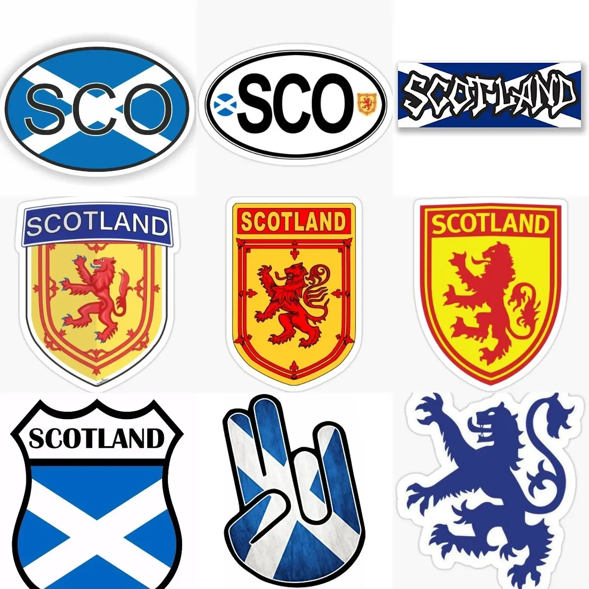 

SCO Scotland Flag National Emblem Lion Sticker for Decorate Motorcycle Car Window Camper Table Truck Wall Decal Accessories