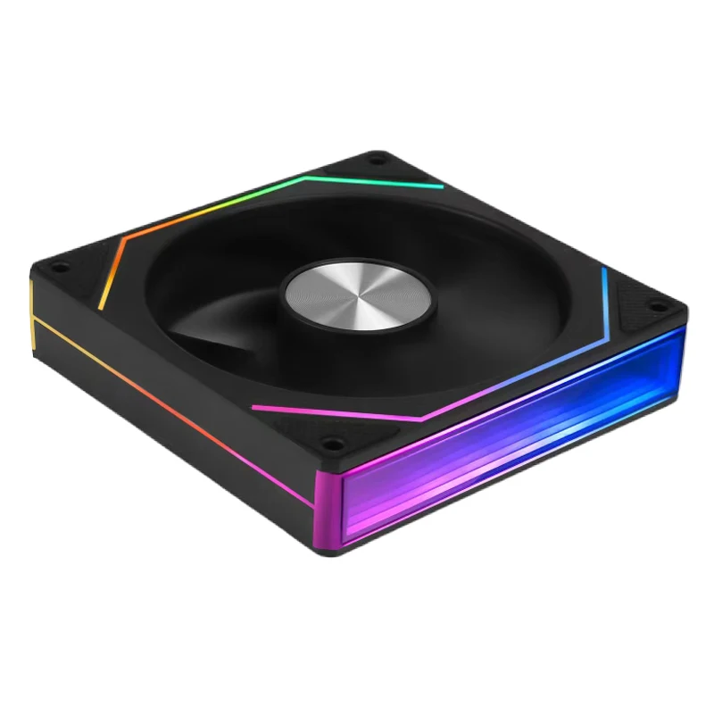 UPSIREN UF-3 Prism 7 PRO Computer Case Cooling Fan,Double-sided full lens,12CM ARGB motherboard synchronization，CD pattern axis image 5