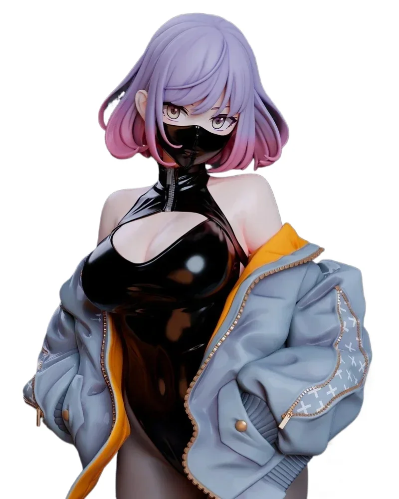 

24cm Astrum Design Luna illustration by YD Anime Figure Sexy Black Pink Mask Girl Action Figure PVC Collectible Model Doll Toys