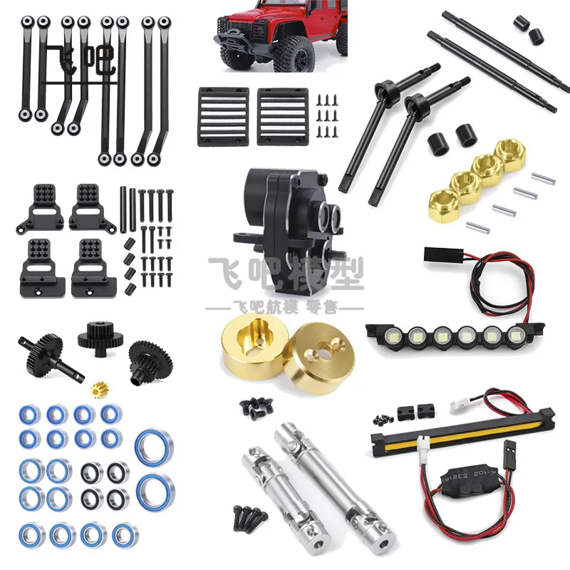 

RC Brass Upgrade Parts For Traxxas TRX4M Bronco Brass Weight Drive Shaft Chassis Gearbox Hub Tie Rod RC Car Accessories