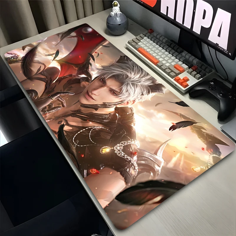 Alas Mouse Laptop Anime Alas Desktop Diperpanjang L-love dan Deepspace Sylus Alas Mouse Gamer Komputer Aksesori Gaming Alas Keyboard