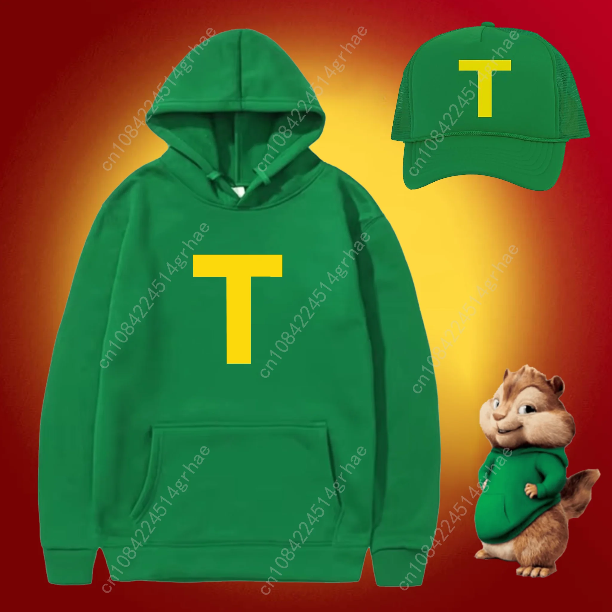 Alvin and The Chipmunks: The Squeakquel Pullover Woman Man Fashion Drop Shoulder Hoodie Casual Couple Custom Sweatshirt