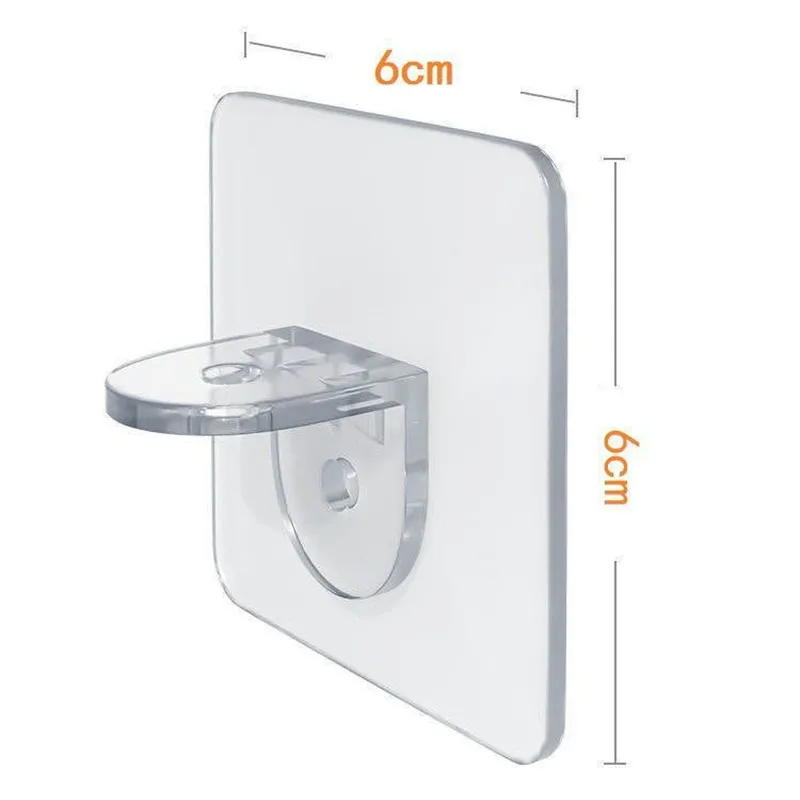 2022 NEW Shelf Plastic Closet Stratification Partition Wall Clip Punch-free Right Angle Support Pegs Sticker