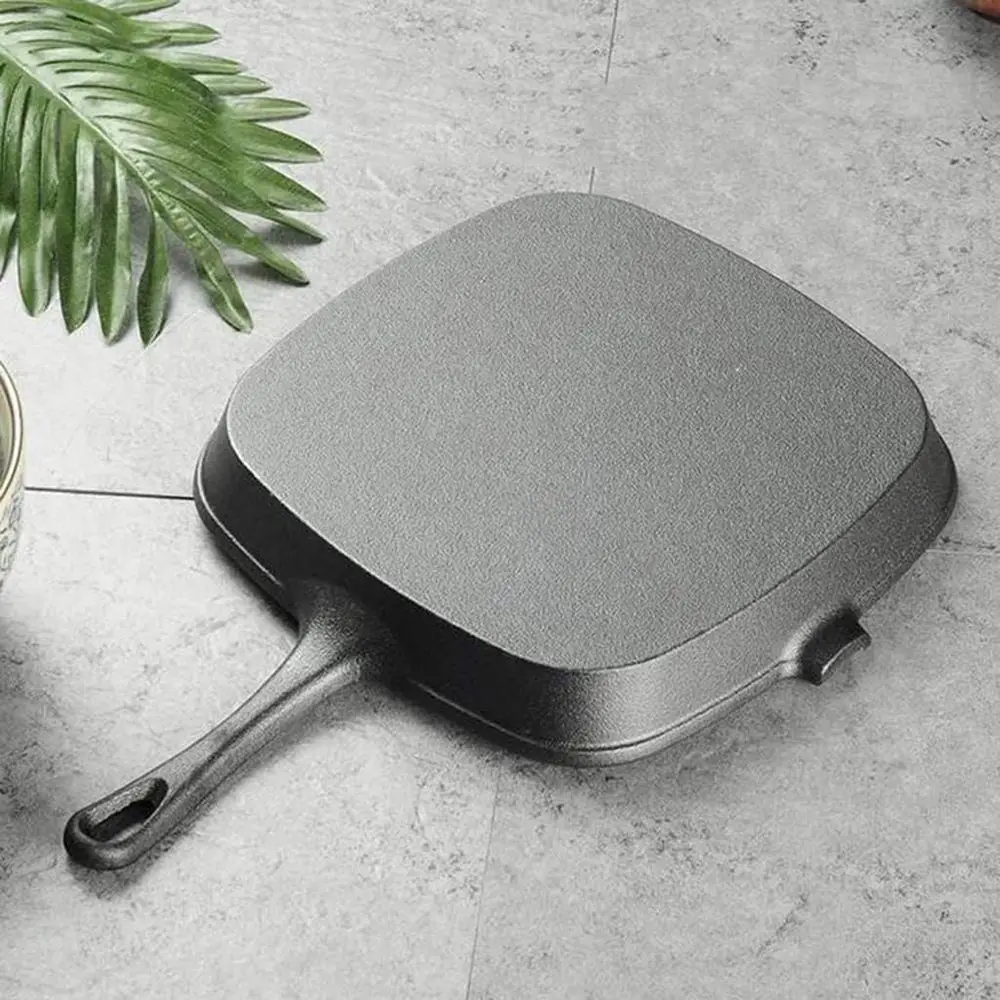 Versatile 24cm Non-stick Frying Pan for Induction, Steaks, and Grilled Veggies