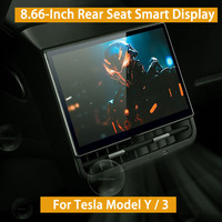 New Style 8.66 Inches Rear Display Android 13 WIFI Entertainment Screen 4G+64G Wireles Carplay Andriod Auto for Tesla Model Y 3