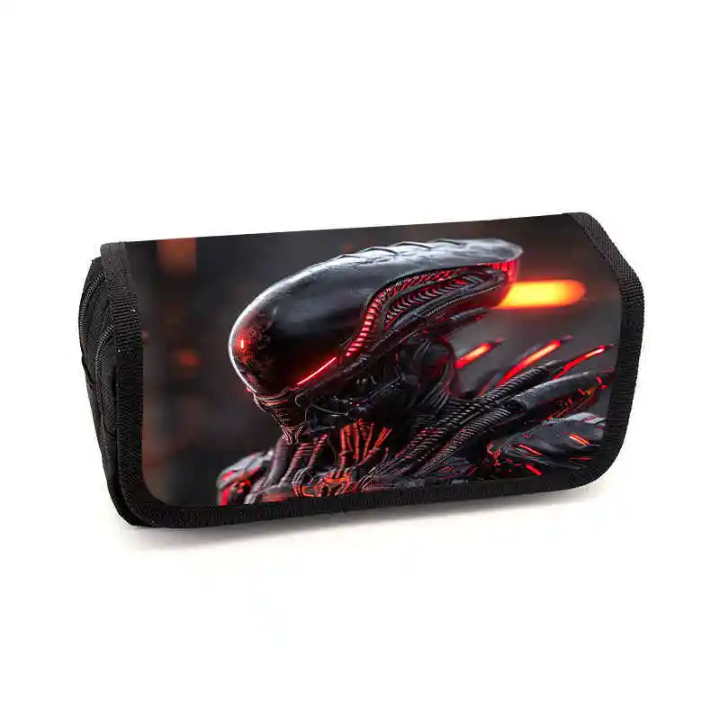 

Cartoon Disney Alien Earth Penil Bag with Flap, Stationery Box Pencil Case Primary and Secondary School Student School Bag