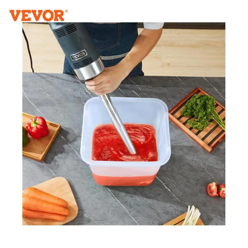 VEVOR Commercial Immersion Blender 500 Watt Heavy Duty Hand Mixer Variable Speed Kitchen Stick Mixer with 304 Stainless Steel