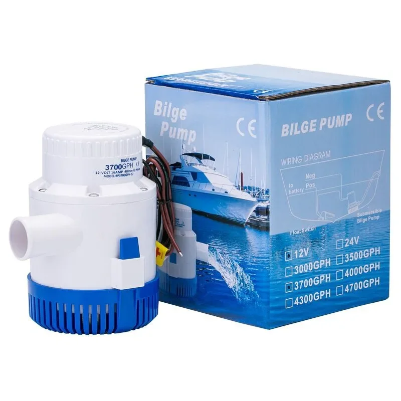 Source Manufacturer 3000GPH High Flow Bilge Pump DC Submersible Pump Marine Drainage 12V24V Sewage