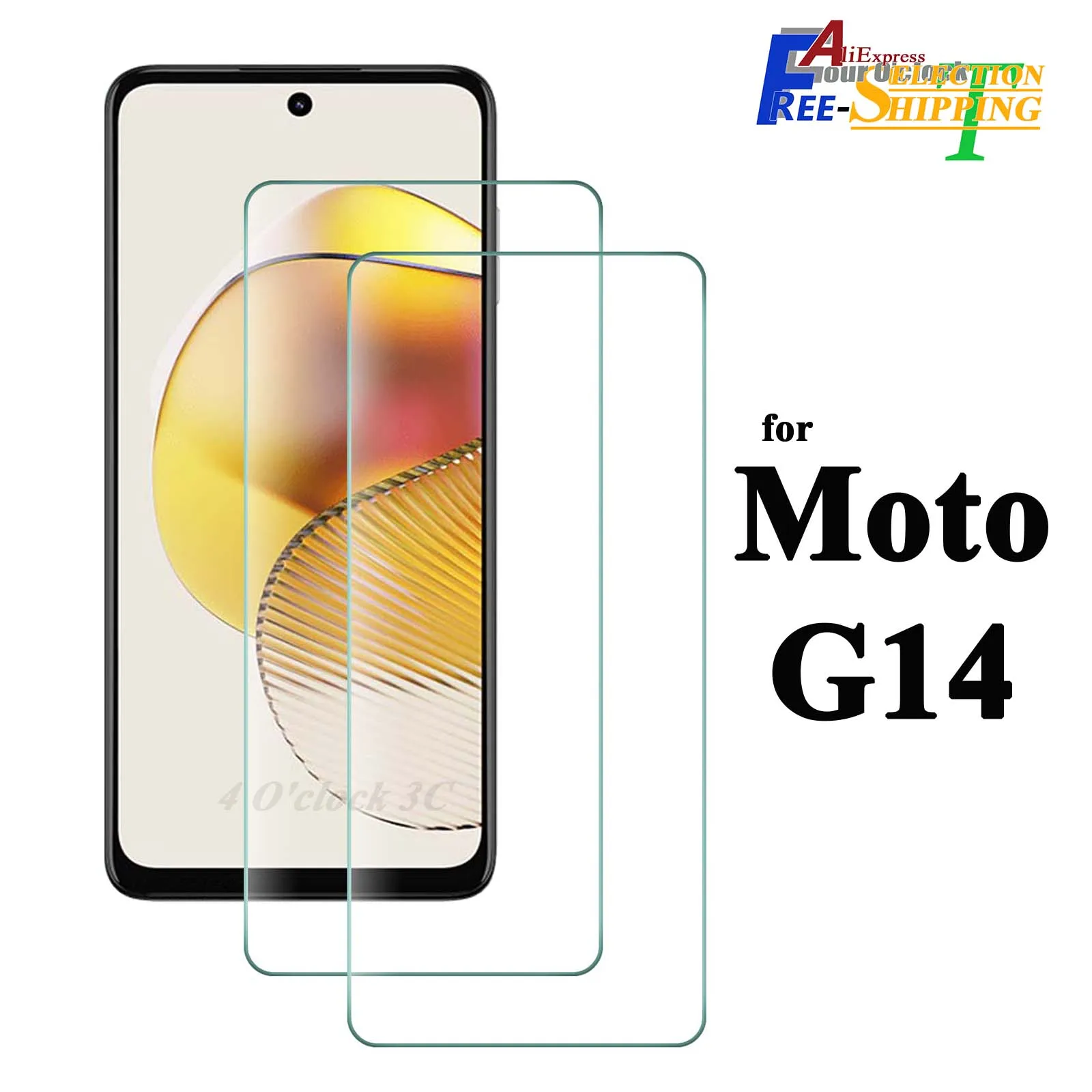 

For Motorola Moto G14 Tempered Glass Screen Protector Crystal HD Clear Anti Spy Peep Privacy 9H Protective Scratch High Aluminum