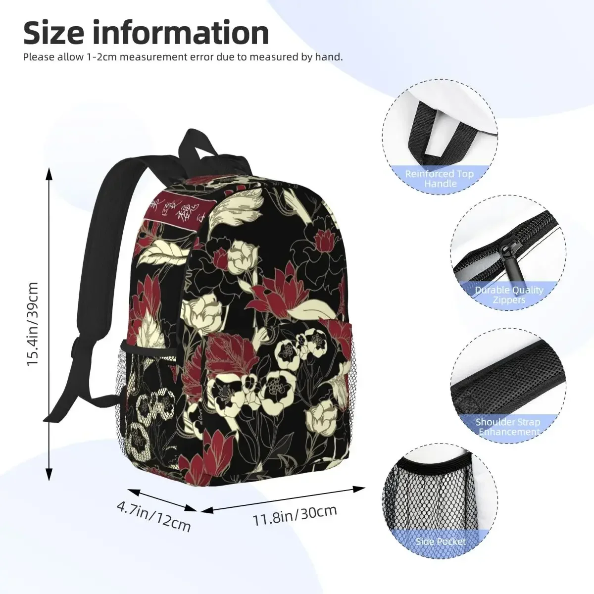 حقيبة ظهر الجامحة WangXian Bunny Mo Dao Zu Shi للطلاب والأولاد والبنات حقيبة كتب مدرسية حقائب كتف للكمبيوتر للرجال والنساء #3