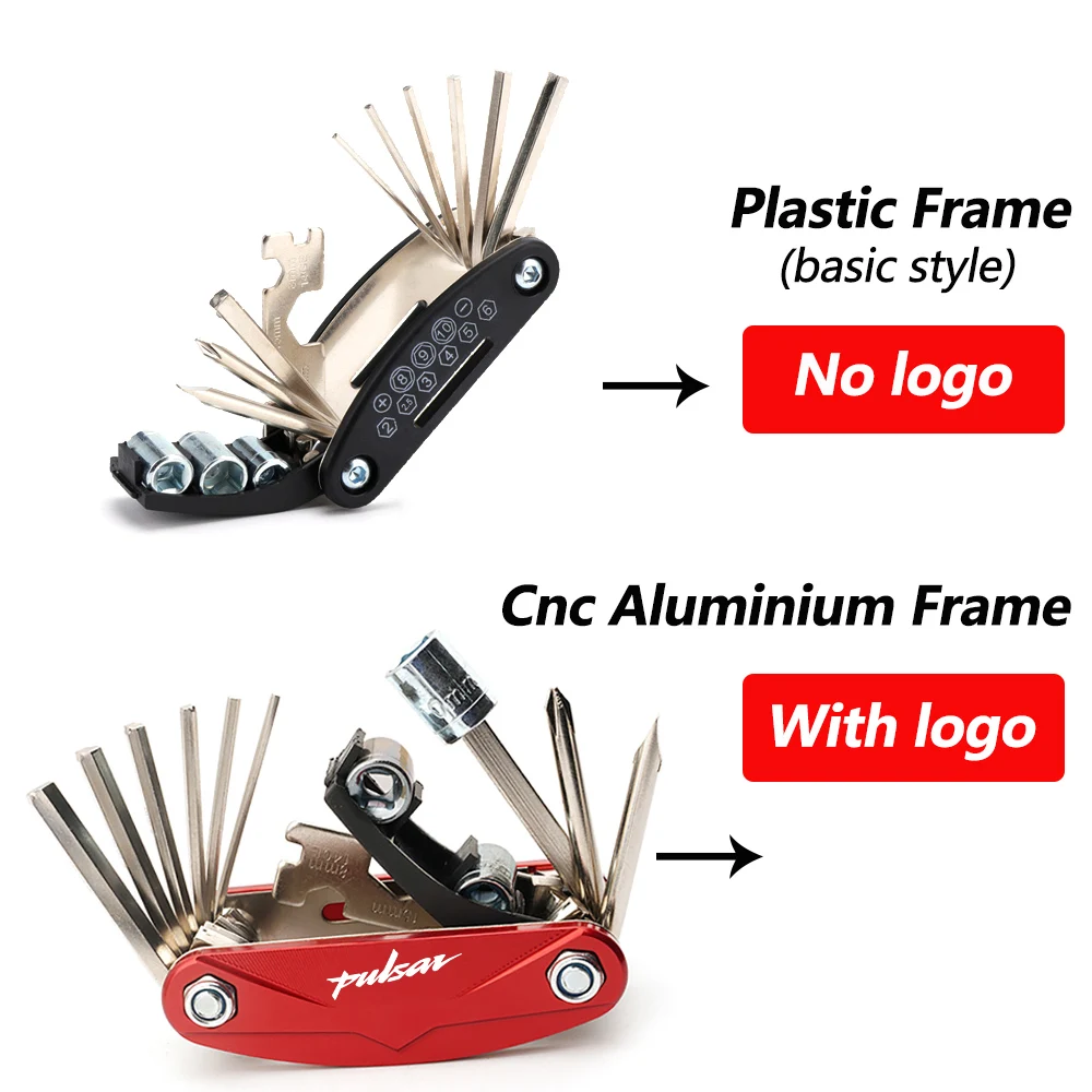 For Bajaj Dominar Pulsar Ns Rs N250 220F 200Ns CNC 16 In 1 Multifunctional Parts Repair Tool Screwdriver Motorcycle Accessories