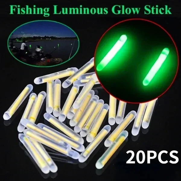 Mini Fluorescent Fishing Rod, Night Float Rod, Light Arrow, DIY, 20 PCs/Box