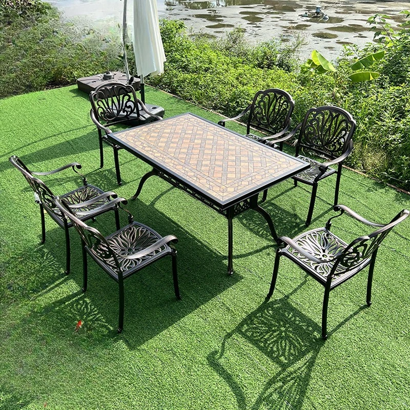 

Outdoor furniture, courtyard, community, homestay, villa, cast aluminum table and chairs, rooftop, waterproof and sun-proof