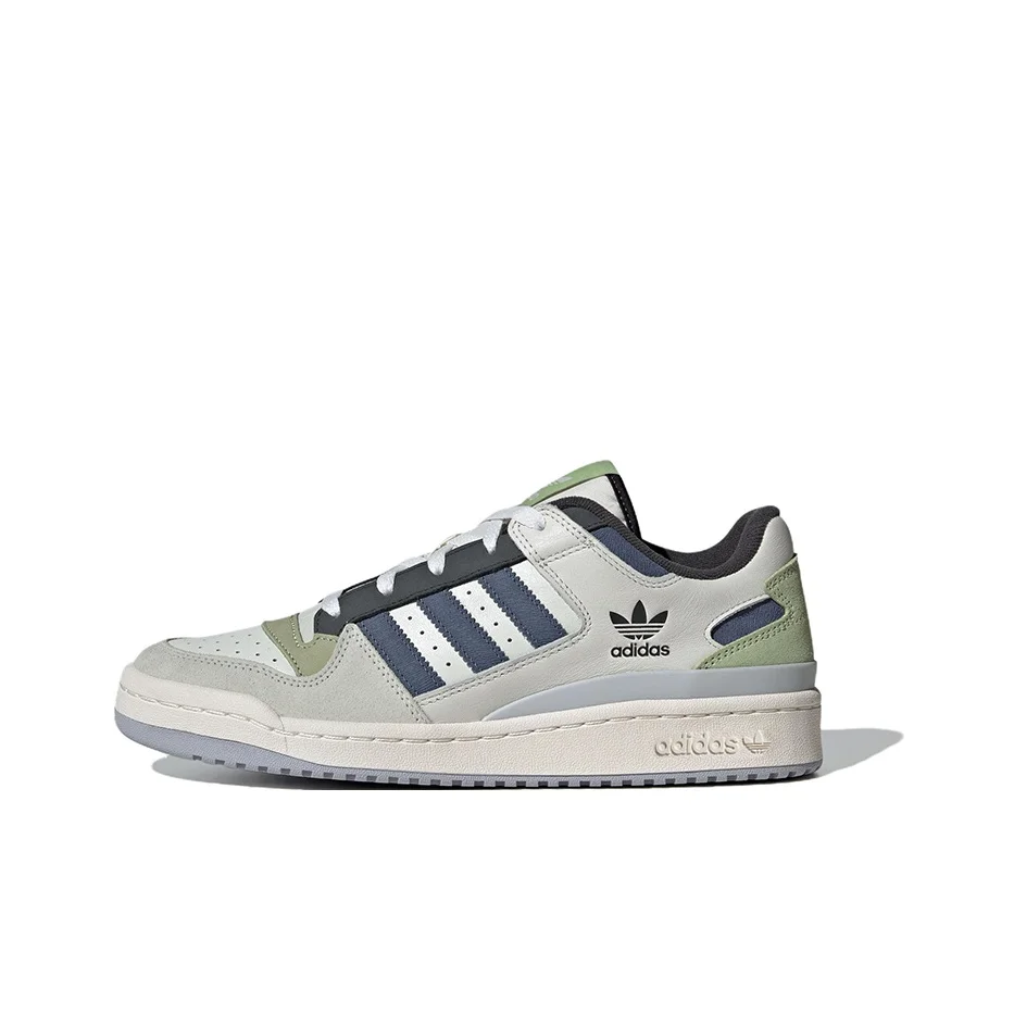 Adidas Originals FORUM Low top Skateboard Shoes Unisex White Green Gray Blue ID6263