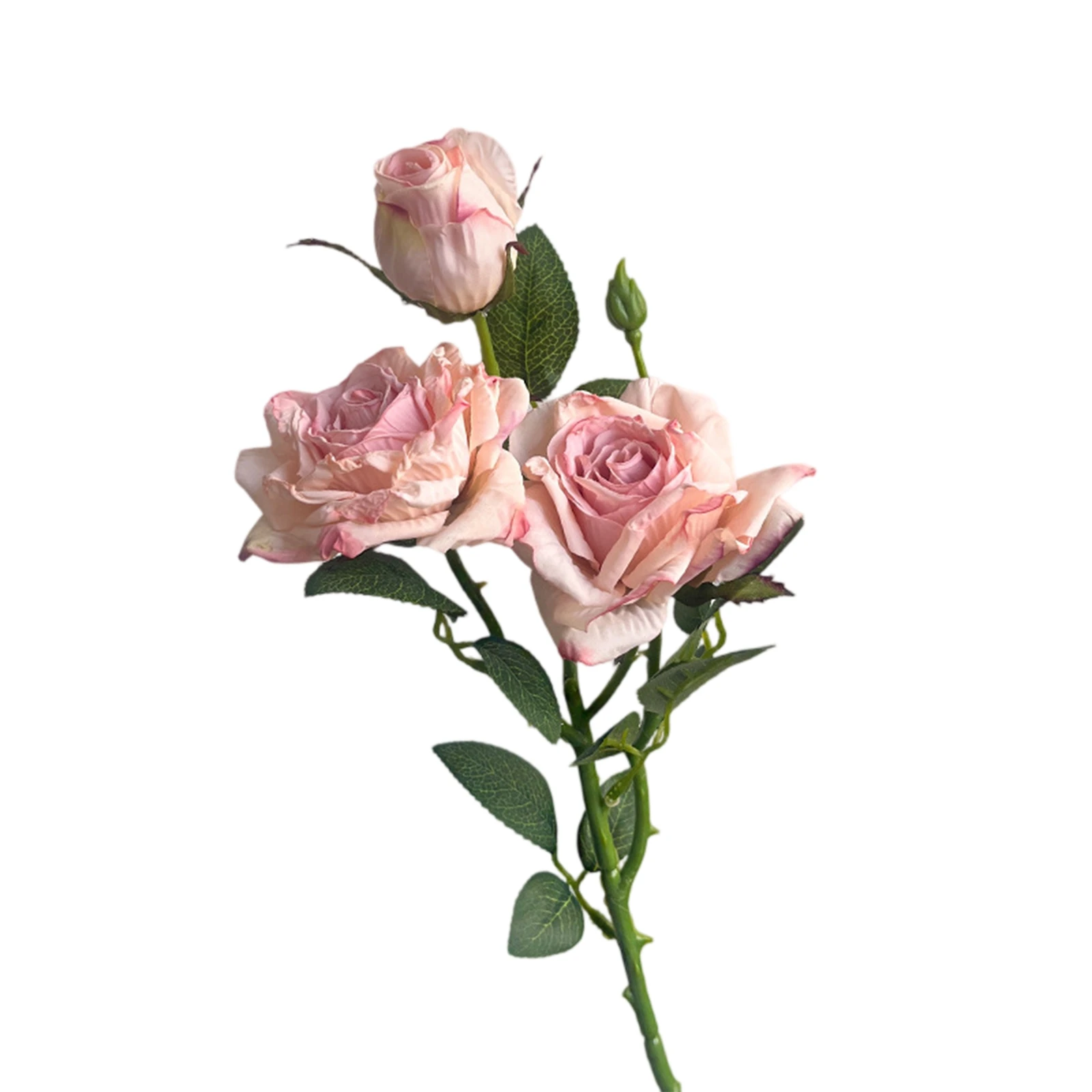 Artificial Rose Stem Flowers with 3 Blooms Wedding And Event Decorative Supplies Christmas Home DIY Decor Props Party Gift