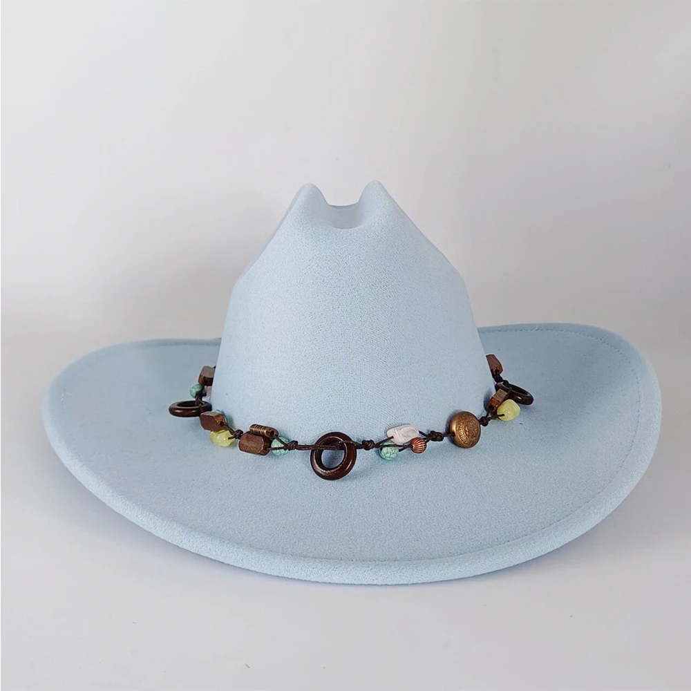 

Fedora cowboy concho hat for men and women western cowboy las vegas nashville party hat wide brim riding hat cowboy hat