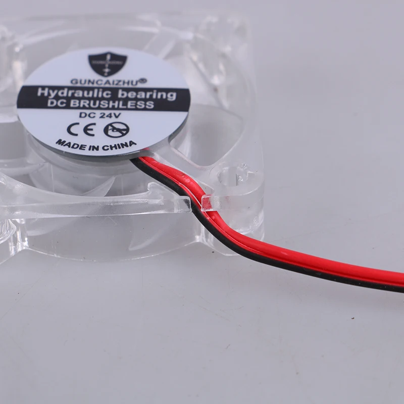 4010 40x40x10mm DC 5v 12v 24v 0.05A Cooling Fan Transparent LED Iight Emitting Hydraulic Bearing 2pin