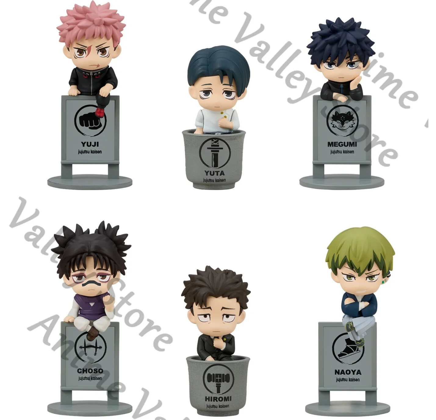 Figura de Cosplay de Anime Jujutsu Kaisen, Itadori Yuji, Yuta Okkotsu, Zenin Naoya, Choso, Kits de Garaje de Dibujos Animados, Modelo, Regalo de Navidad