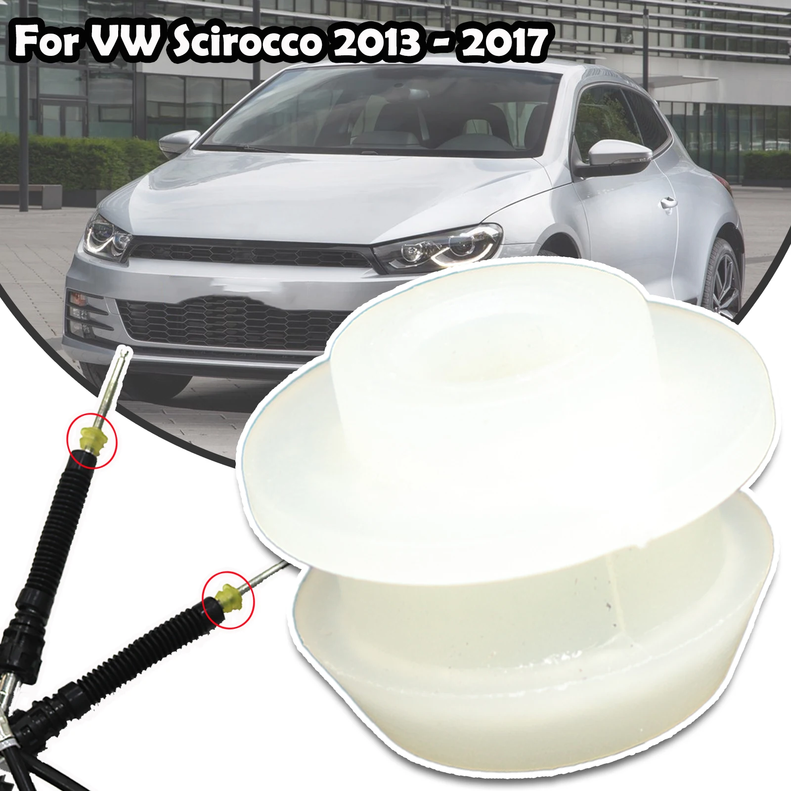 For VW Scirocco Car Manual Gearbox Shift Cable Linkage Control Bush Shifter Lever Connect Rod Bushing 2013 2014 2015 2016 2017