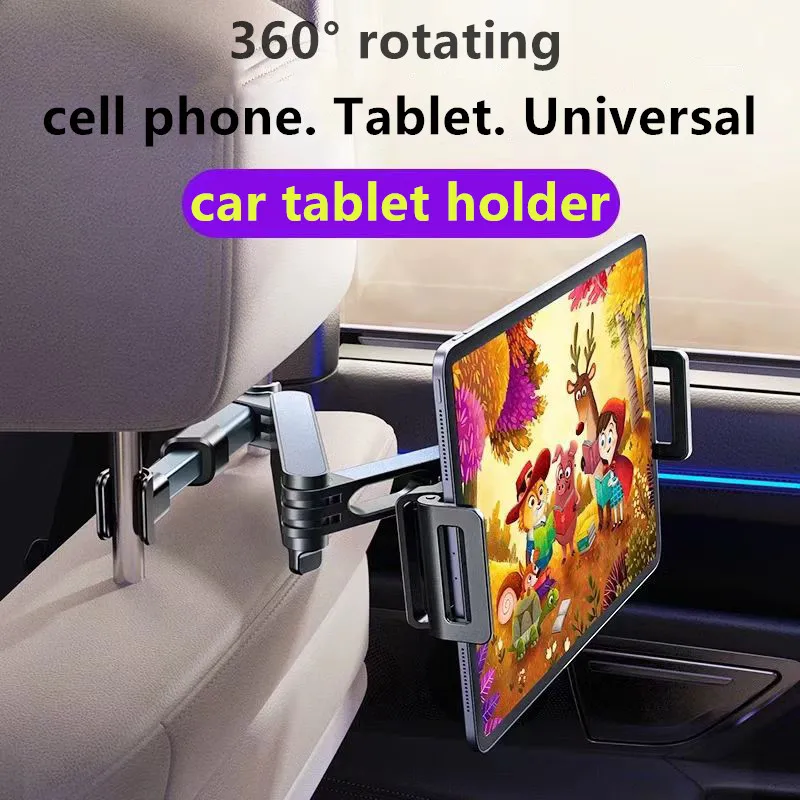 

Rear Seat Car Tablet Holder 4-13 inch rotating 360° car cell phone holder A universal cell phone, tablet cars accessories