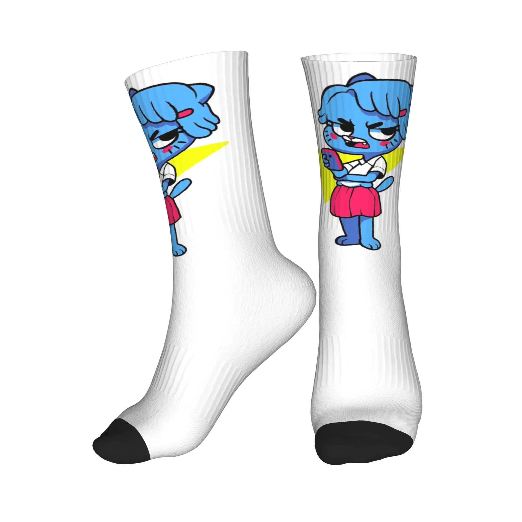 

Носки All Seasons Nicole Watterson The Amazing World Of Gumball Anime Sport Middle Tube Socks Crew Socks Stockings для мужчин и женщин
