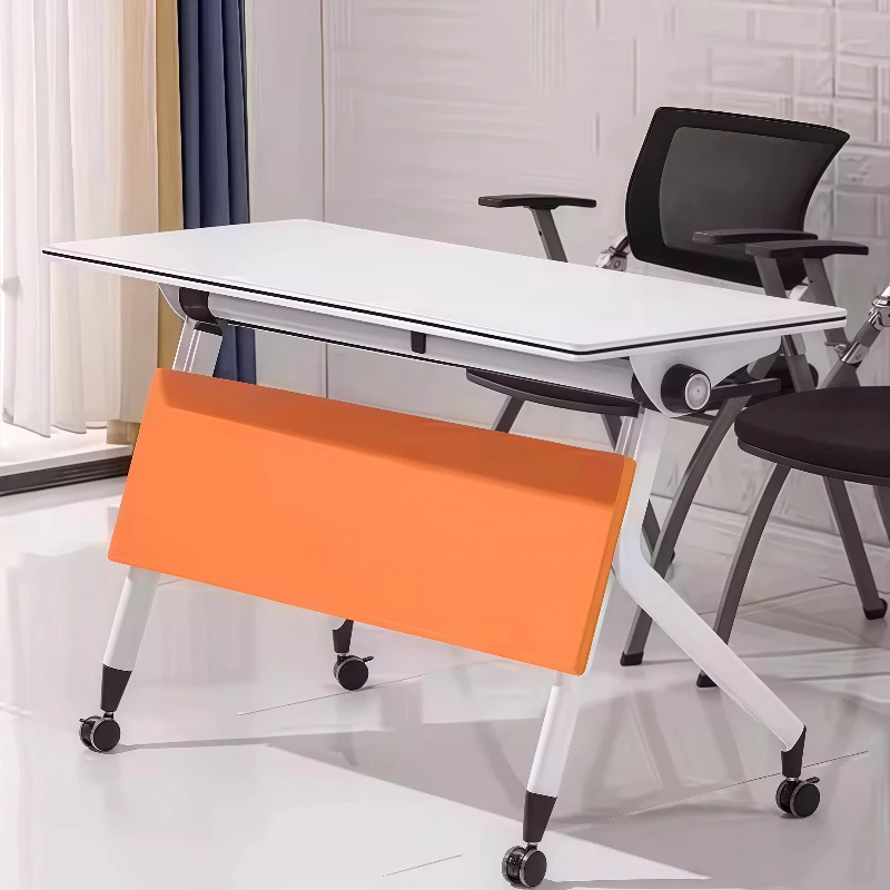 Office Desks Table Thickened Desktop Bold Table Legs Silent Universal Wheel  Tavolo Ufficio Riunione Desk Conference Table