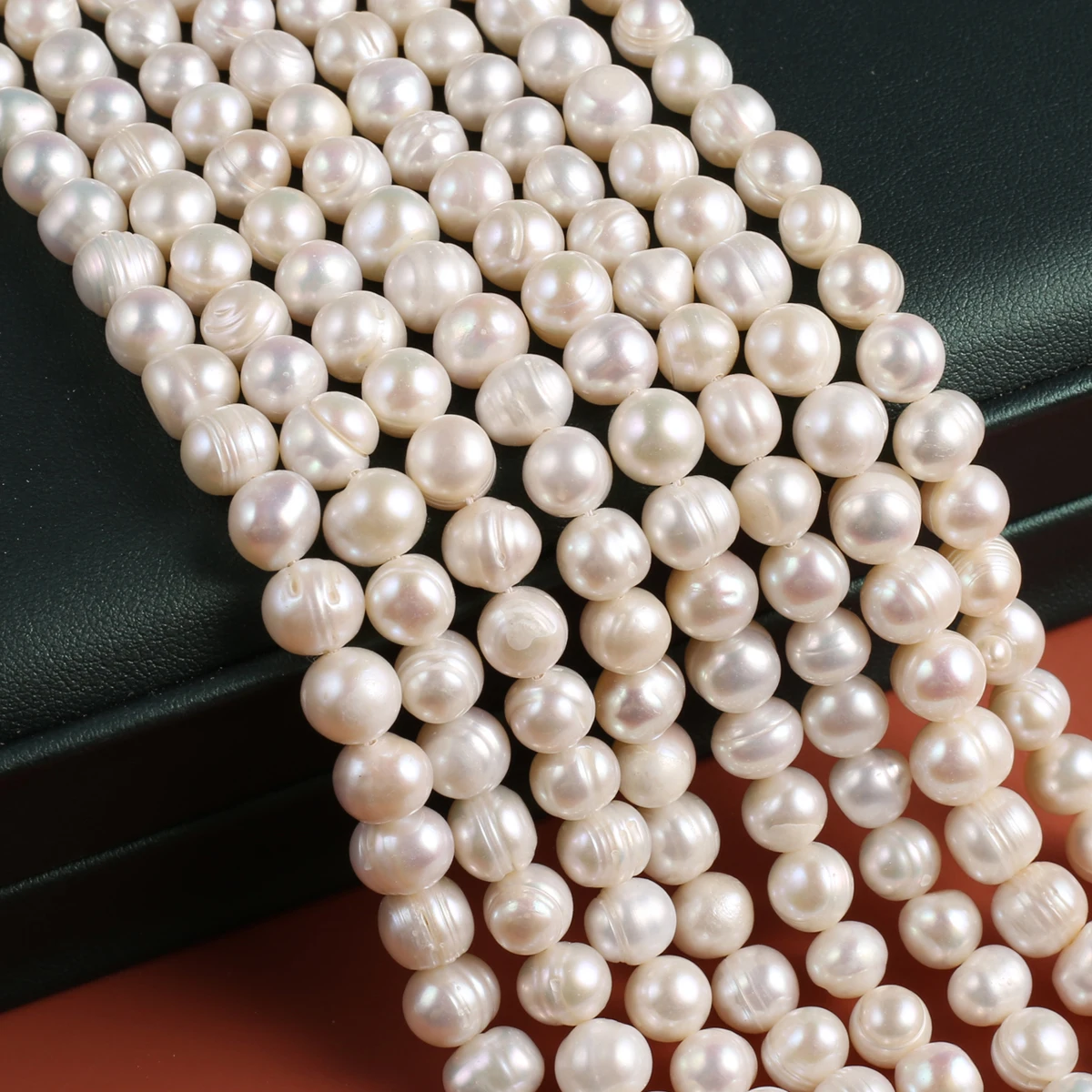 

Grade A 8-9mm Natural Freshwater Pearls Potato Shaped Spacer Beads for Jewelry Making Supplies DIY Necklace Bracelet Accessories