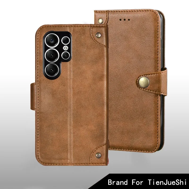 For Doogee Note 56X/Note 56X Pro Case Metal Buckle Retro Leather Back Case Cover For Doogee Note 56X/Note 56X Pro Fundas