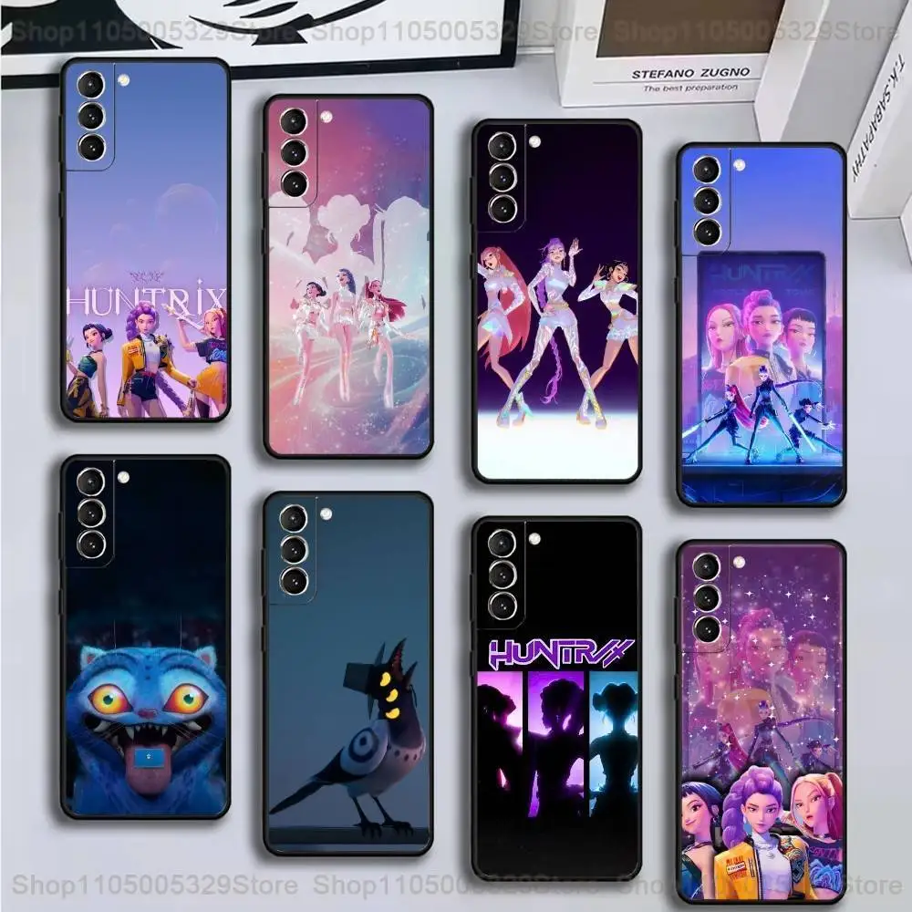 

HUNTRIX-D-Demon Hunters Phone Case For Samsung GalaxyA13,21s,22,31,32,52,53,71,72,73,Soft Black Cover