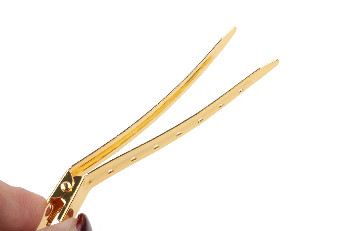 50pcs/bag Gold Silver Hair Extension Sectioning Clips for Salon Use Stainless Steel Clips Hair Styling Tools view 3