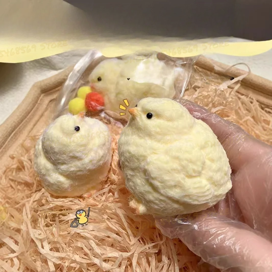 

Festival Party Props Simulation Chick High Appearance Silicone Plush Feeling Children's Stress Relief Gift