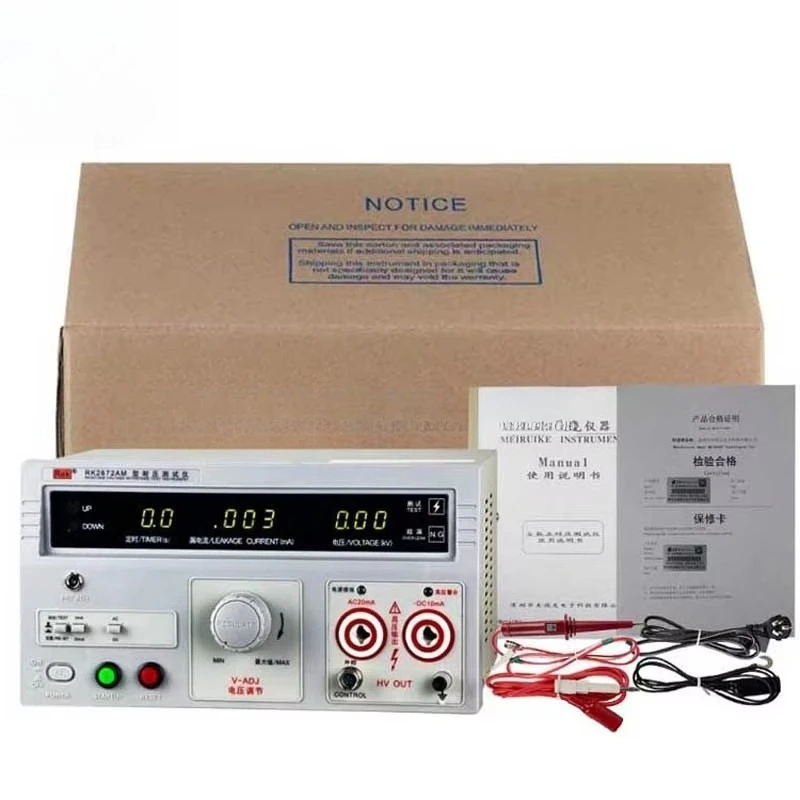 Applicable to Rek High Accuracy AC / DC Resistance Voltage 5KV Pressure Tester Hipot Tester RK2672AM