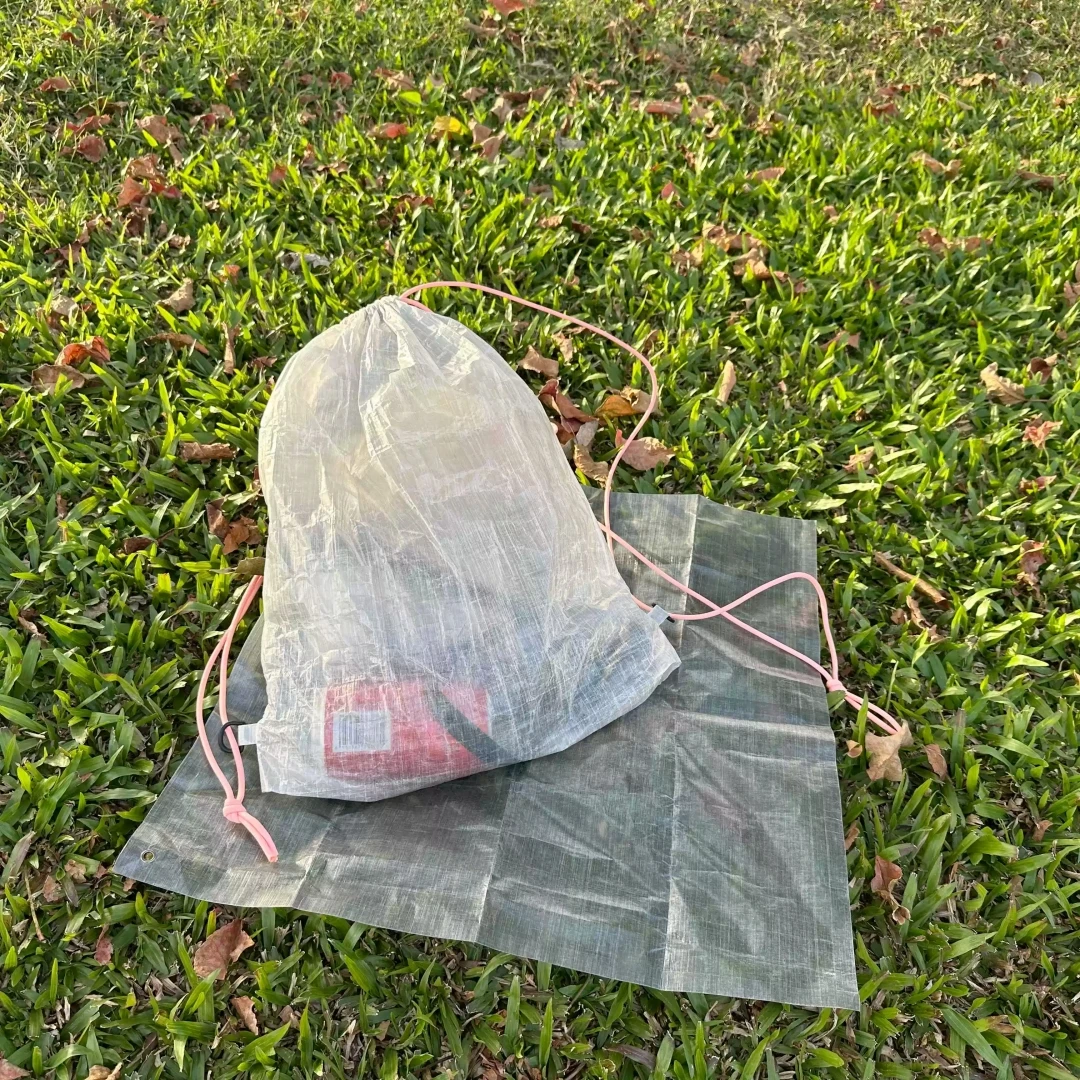 Ultralight 10g Cuben Fiber Sit Pad Portable DCF Ground Cloth Waterproof Camping Picnic Mat for Outdoor Hiking Backpacking