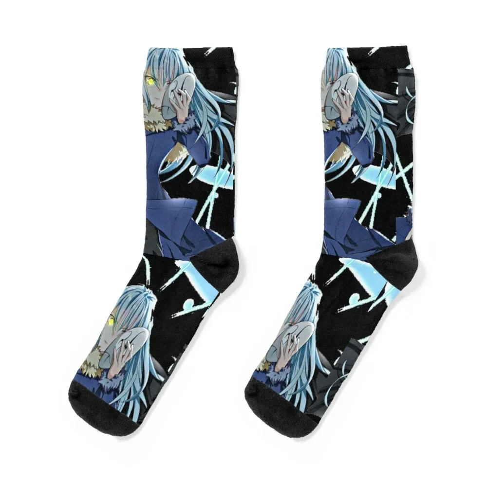 

Rimuru Tempest slime Socks floral sheer with print anime Socks Female Men's