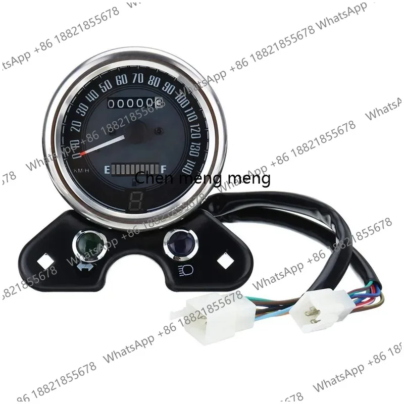 Factory Hot Selling Motorcycle Odometer LCD Digital Interface Fuel Gauge Meter
