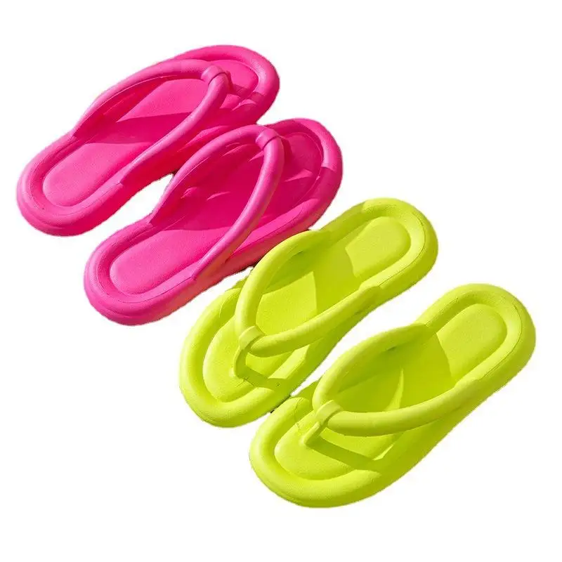 

Thi Boted Home Slippers Slip-On Summer Batoom Bathing Lightweight Casual Soft Bot Outdoor Beach Cool Slippers EVA