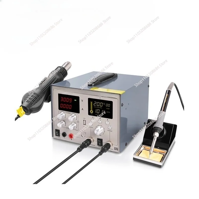 9305D digital display maintenance welding table, four-in-one hot air soldering iron, high-power dismantling welding table