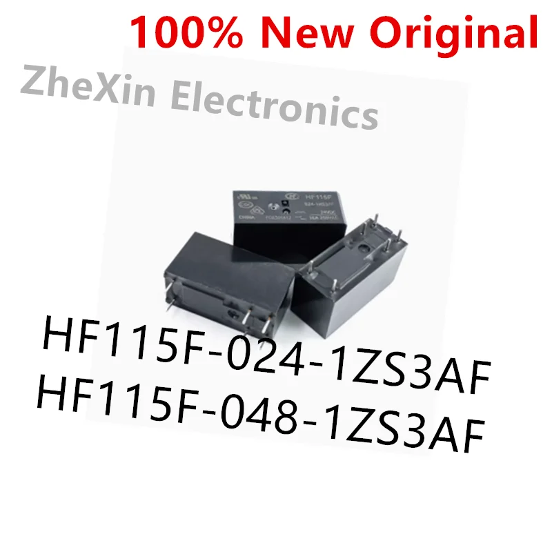 5PCS/Lot   HF115F-024-1ZS3AF 、HF115F-048-1ZS3AF   New original miniature high-power relay  HF115F/024-1ZS3AF 、HF115F/048-1ZS3AF