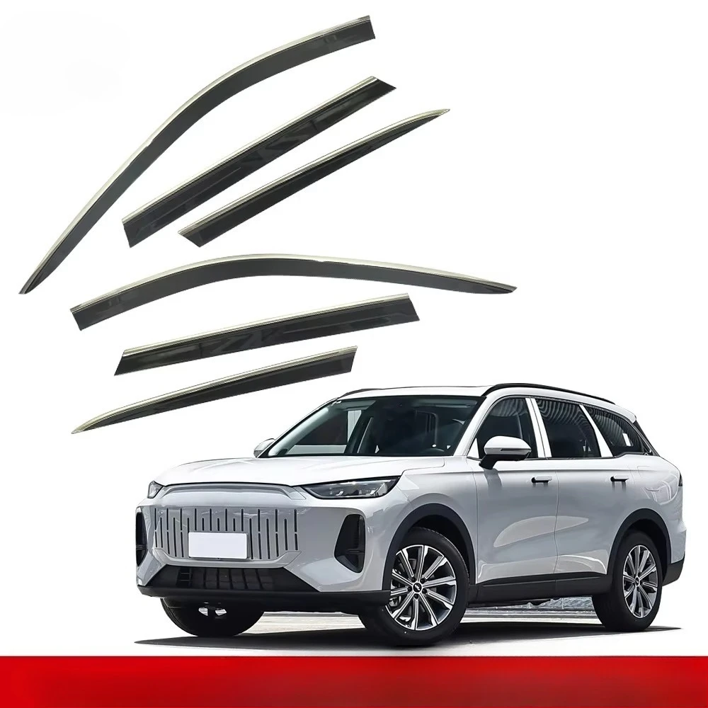 All Weather Window Deflector for 2024-2025 CHERY TIGGO 9, Fulwin T9, TIGGO 8L, Side Vent Visors Rain Guard Sun Guard Wind Shield