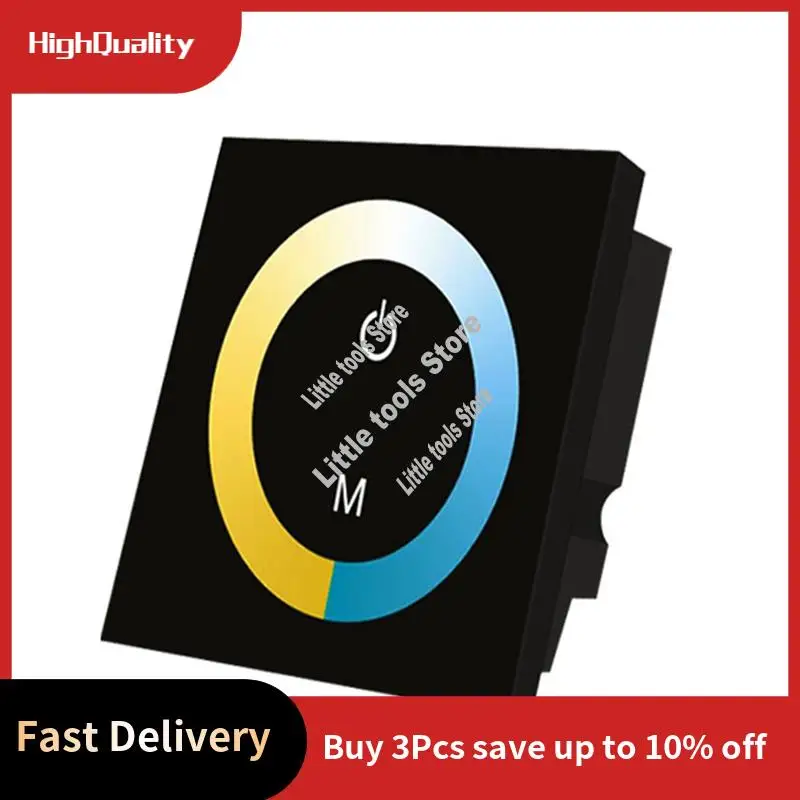Touch 86 Panel Dual Color Controller For LED Dual Color Temperature Light Strip Dimmer DC12-24V-AC17