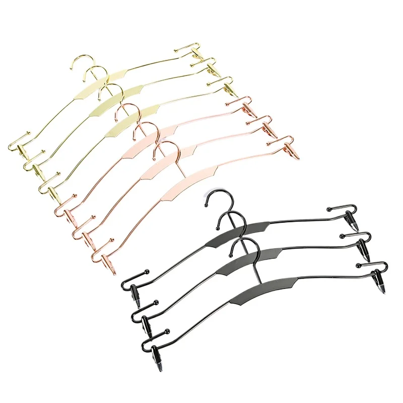 

10PCS Metal Underwear Hangers with Clips for Bra Pants Socks,Lingerie Display Organizer Rack