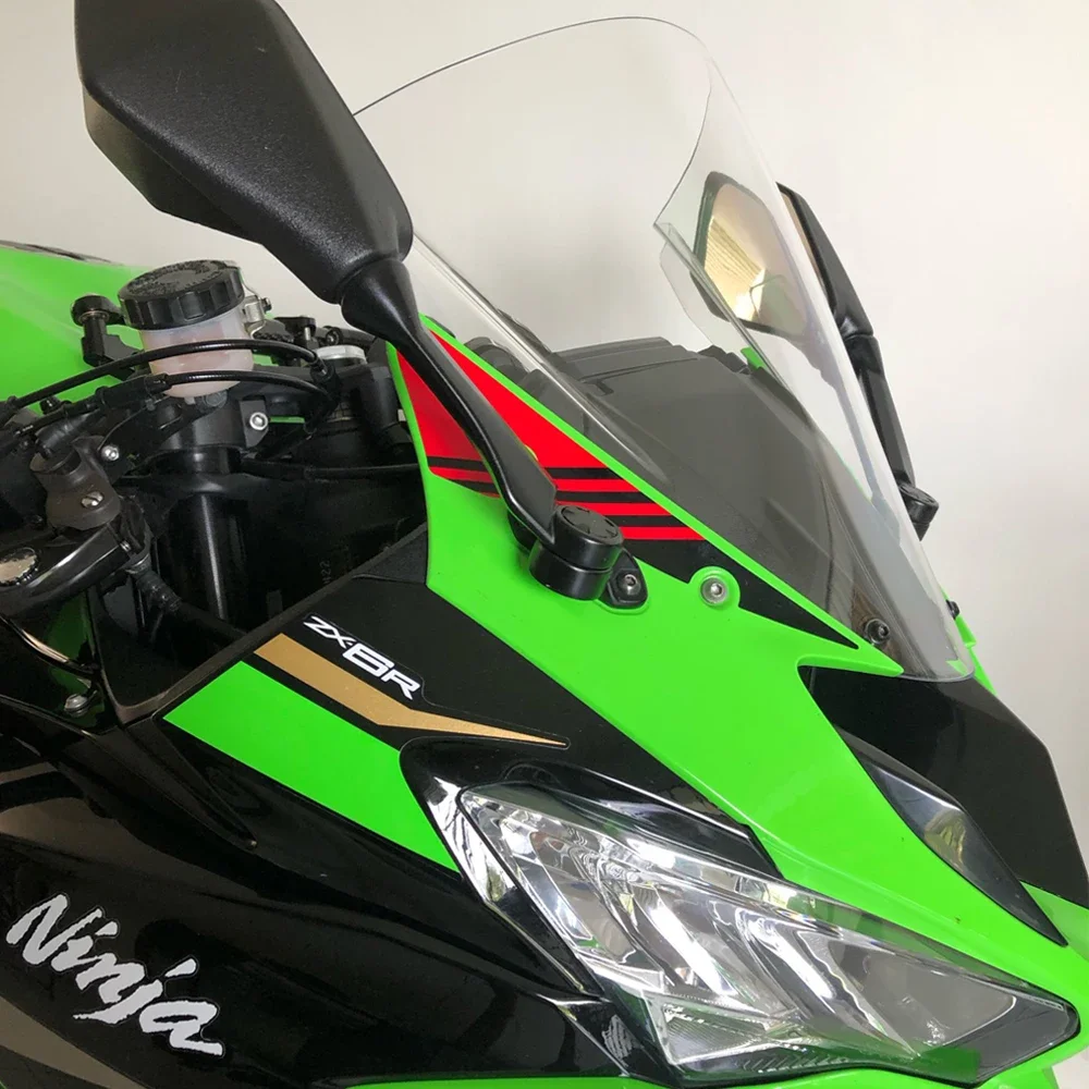 ZX6R Windscreen Motorcycle Windshield Wind Deflectors For Kawasaki Ninja ZX 6R 636 ZX636 ZX-6R 2019 2020 2021 2022 Double Bubble