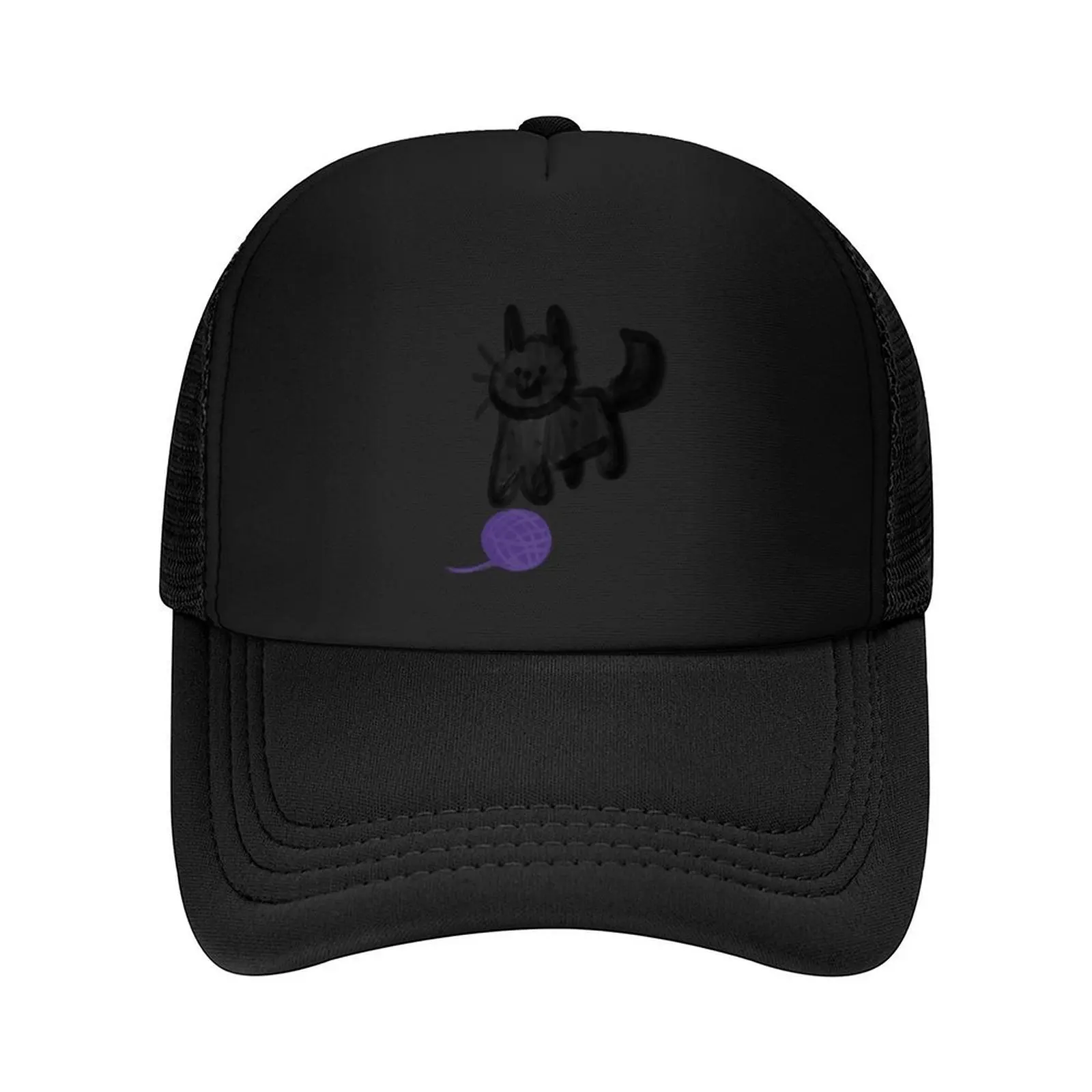 

Silly Cat With Yarn Baseball Cap designer cap Sun Hat For Children Rugby New Hat For Women Men's