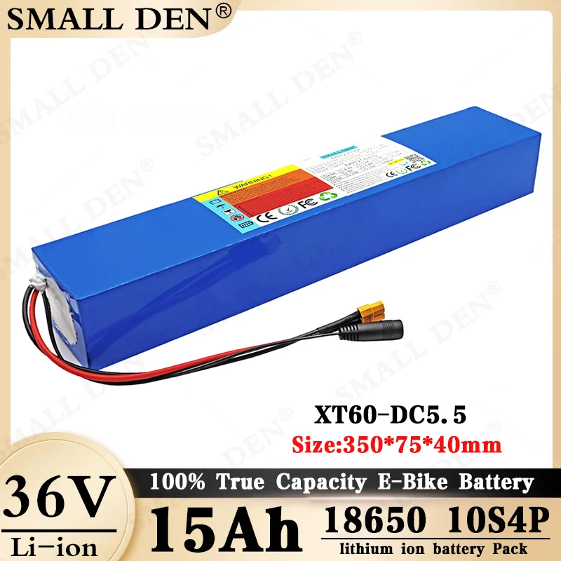 

36V 15ah lithium ion battery pack 10s4p 42v 15000mAh suitable for 42v 100w~500w electric bicycle / scooter battery with 15A BMS