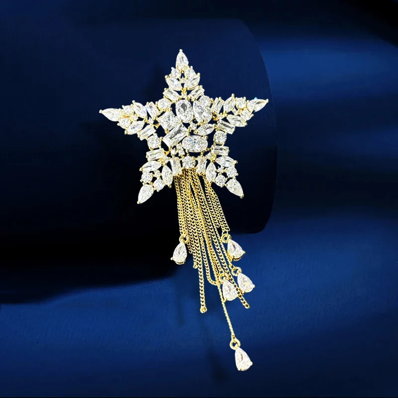 Exquisite Zircon Pearl Dandelion Brooches for Women Jewelry Temperament Shell Heart Shape Women Broche Coat Pins Accessories