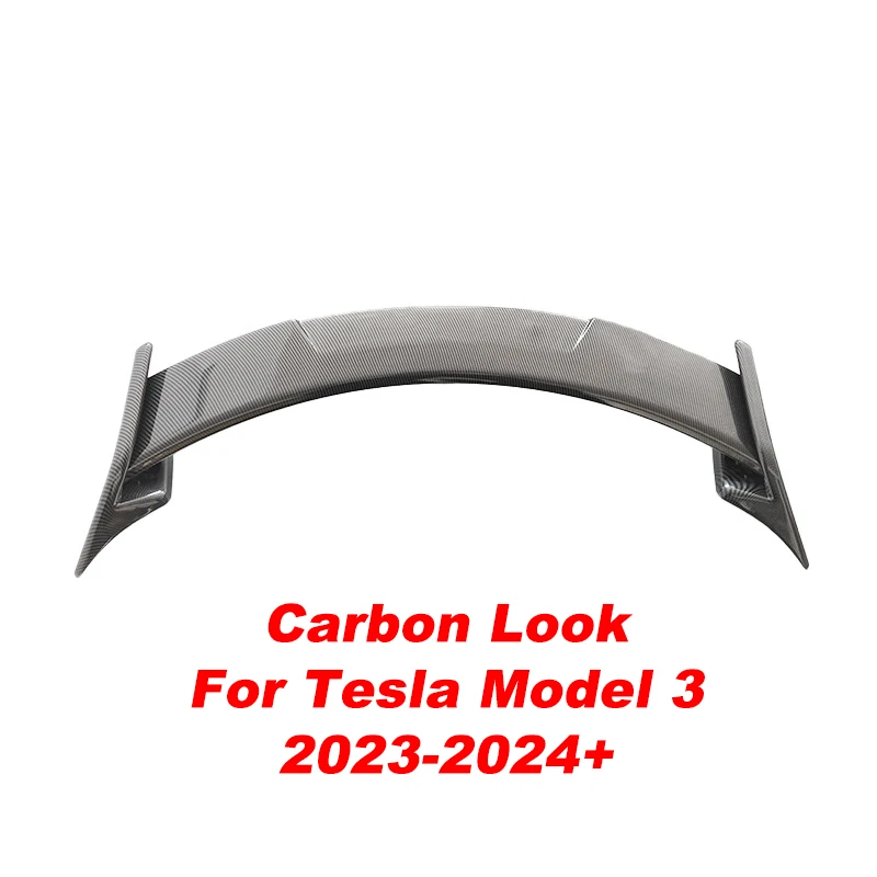 Voor Tesla Model 3 2017-2024 CMST Stijl Achterbagage Deksel Hoge Spoiler Auto Sport Glanzend Zwart Extern Model 3 accessoires