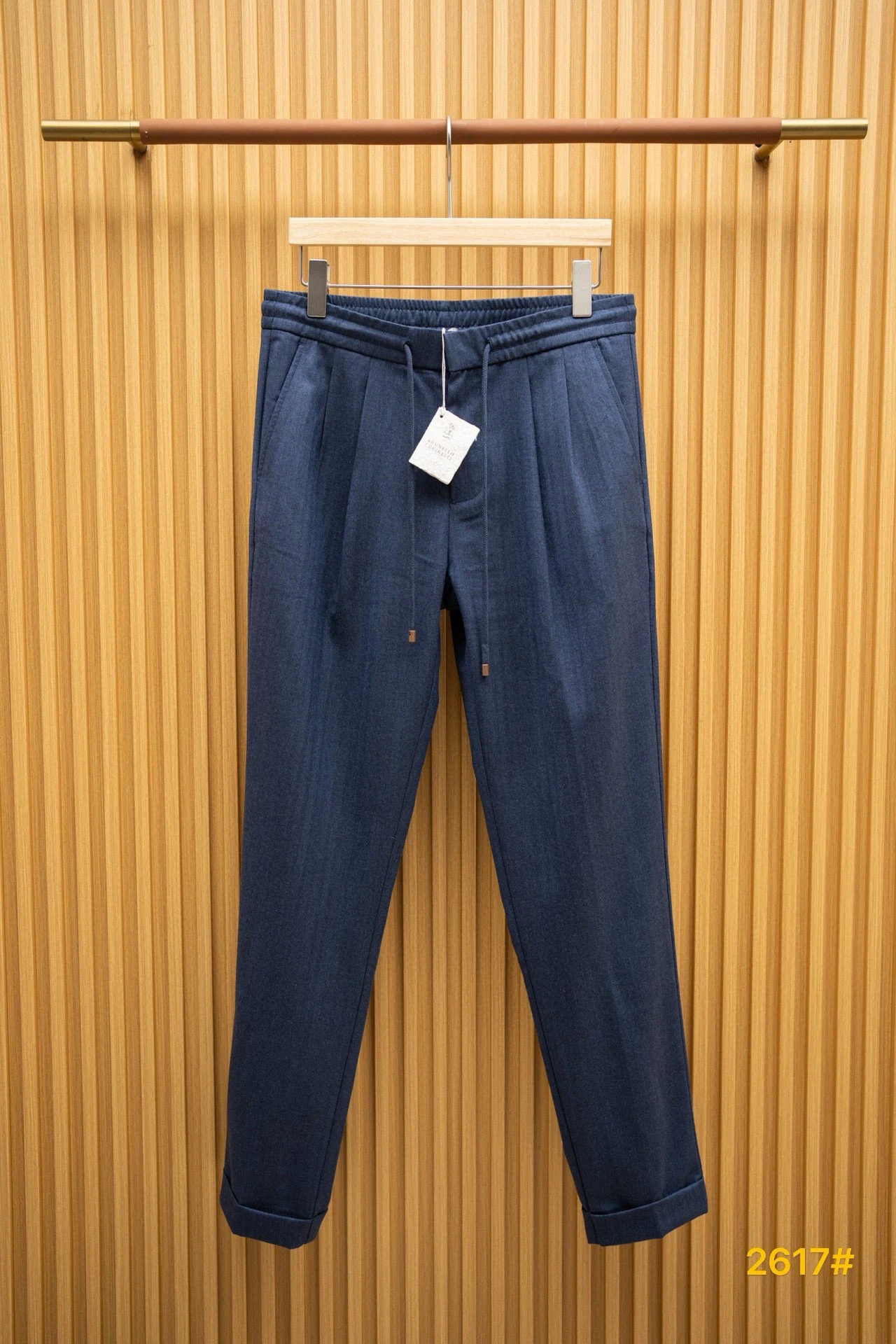 BC อิตาลีเงินเก่าสไตล์คลาสสิกฤดูร้อนเย็นผิวผ้าธุรกิจกางเกงลําลองอเนกประสงค์