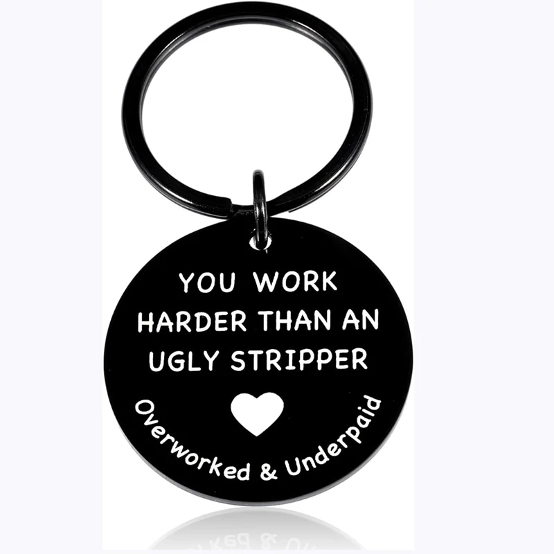 Funny Office Keychain Thank You Appreciation Gifts for Coworker Employee Appreciation Leaving Gift